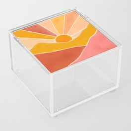 Wonderful Sunset Boho Acrylic Box