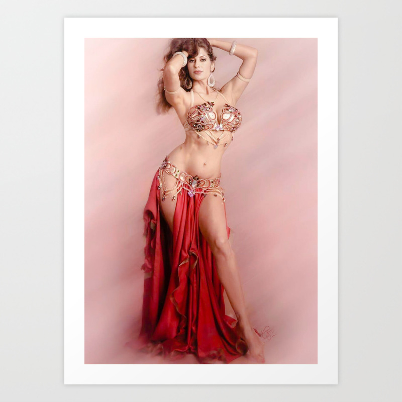 Belly dance sexy hot girl Art Print by qpartz Society6