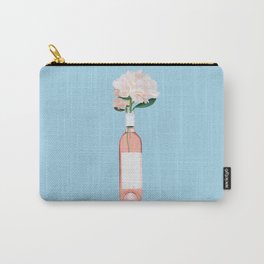 Rosé with Flowers Carry-All Pouch