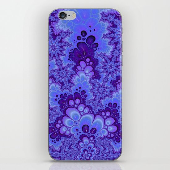 Purple Fractal art iPhone & iPod Skin