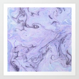 Marbly Lavender Art Print