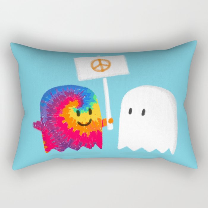 Hippie ghost Rectangular Pillow