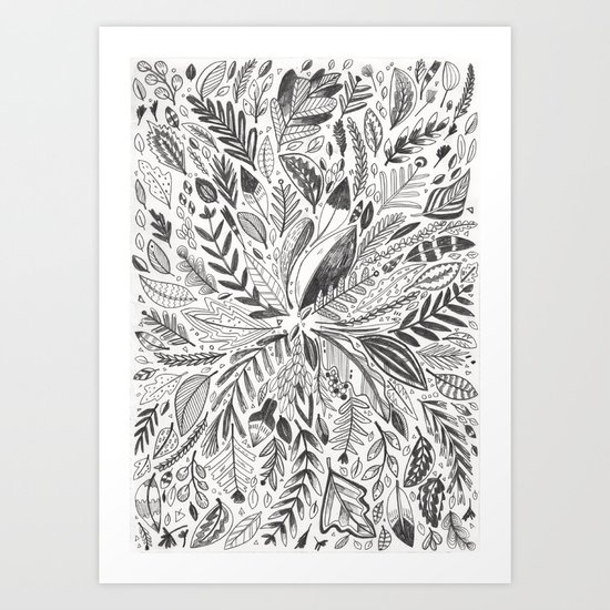 Botanic Pattern Art Print