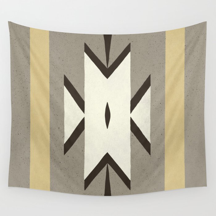 Traditional pre-hispanic zigzag collection - traditional colors Wall Tapestry