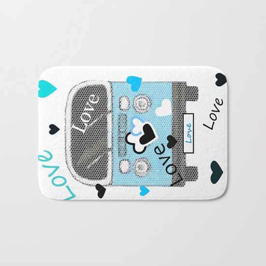 Love Bus Bath Mat