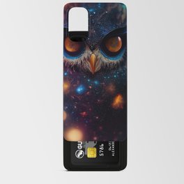 Cosmic space owl Android Card Case