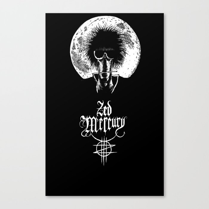 Zed Mercury: Psychopomp - Full Moon, DARK! Canvas Print