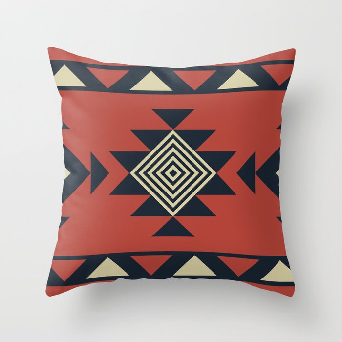 Aztec pattern Throw Pillow