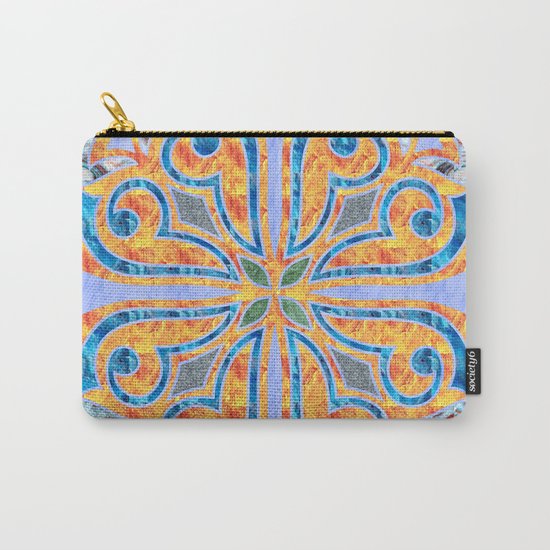 Blue Oriental Tile 02 Carry-All Pouch