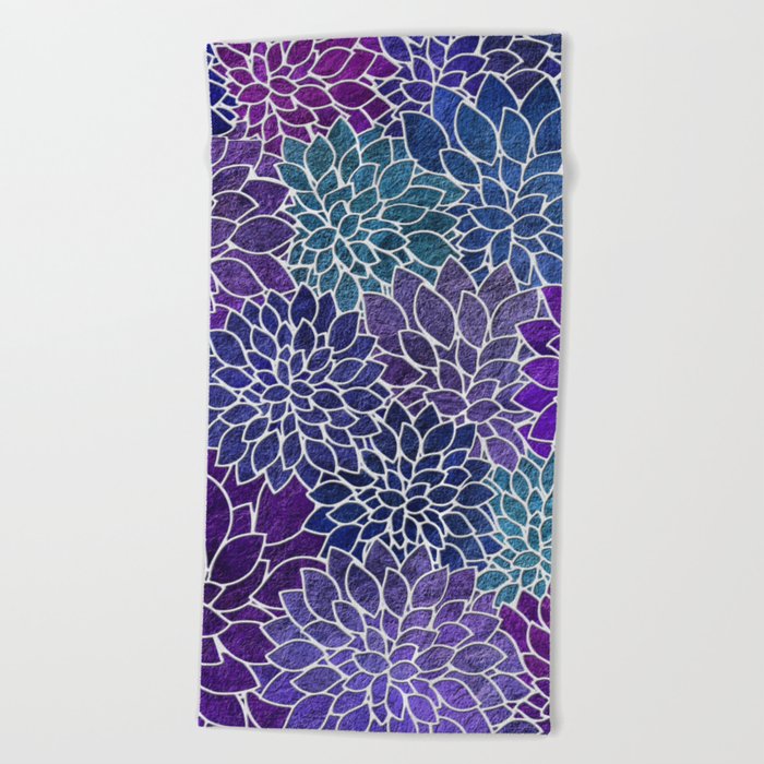 Floral Abstract 22 Beach Towel