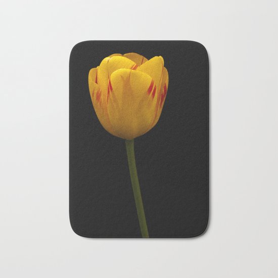 A Flaming Tulip Bath Mat