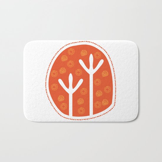 Emu Tracks Australian Aboriginal Style 1 Bath Mat