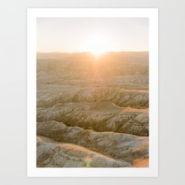 Mountains At Sunrise In Cappadocia, Turkey | Travel Photography | Fine Art Photography wall art Art Print