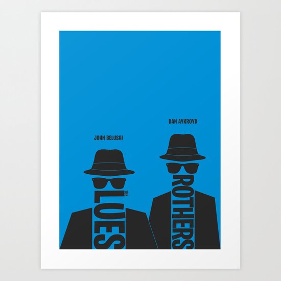 The Blues Brothers minimalist poster Art Print