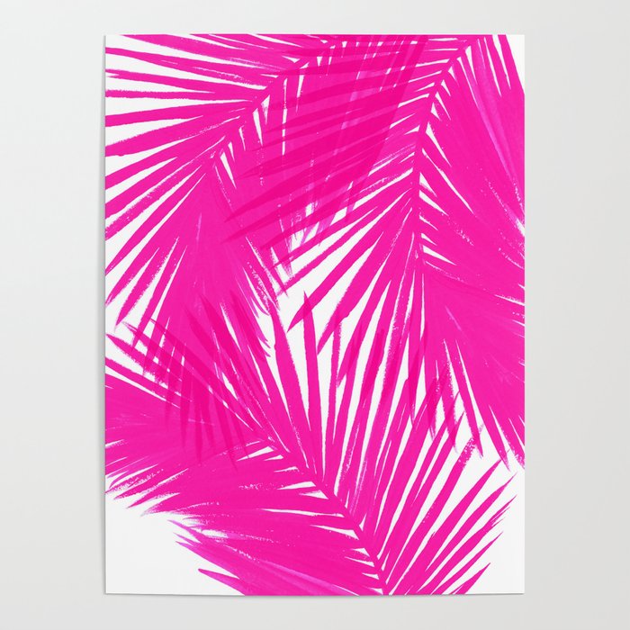 Palms Fuchsia Poster