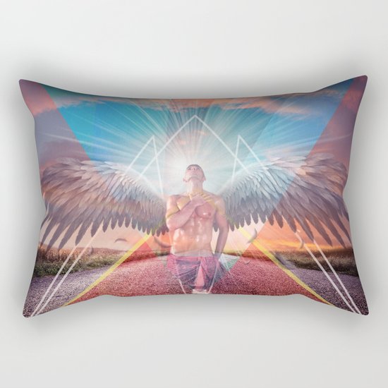 the angel Rectangular Pillow