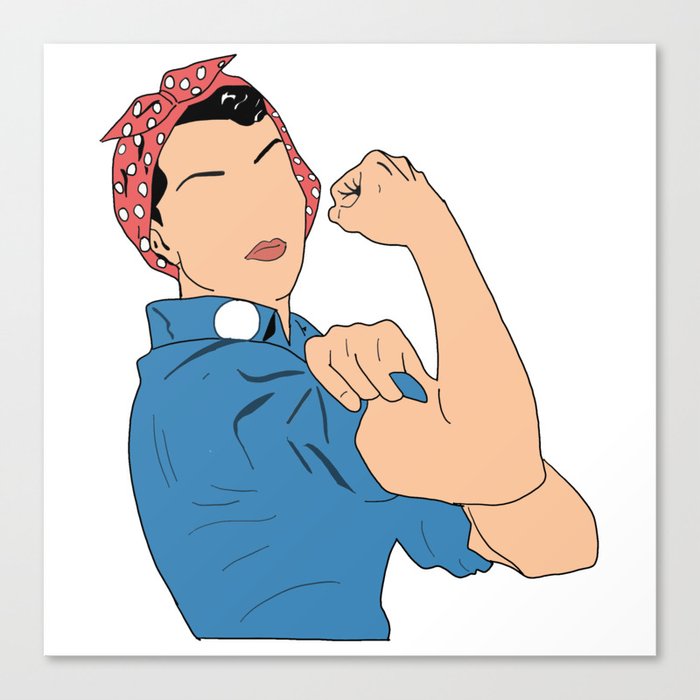 Rosie the Riveter Canvas Print