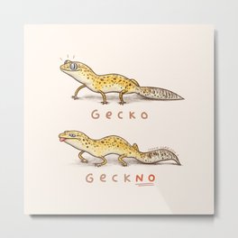 Gecko Geckno Metal Print