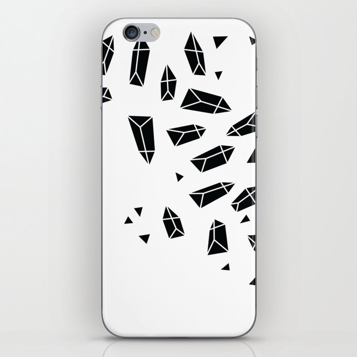 Black Crystals iPhone Skin