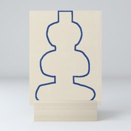 Line Art Study Shape Vase No.8 Mini Art Print