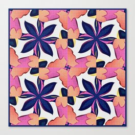 Flower Tile - Pop Art Canvas Print