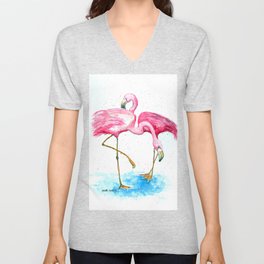 Flamingo 1 V Neck T Shirt