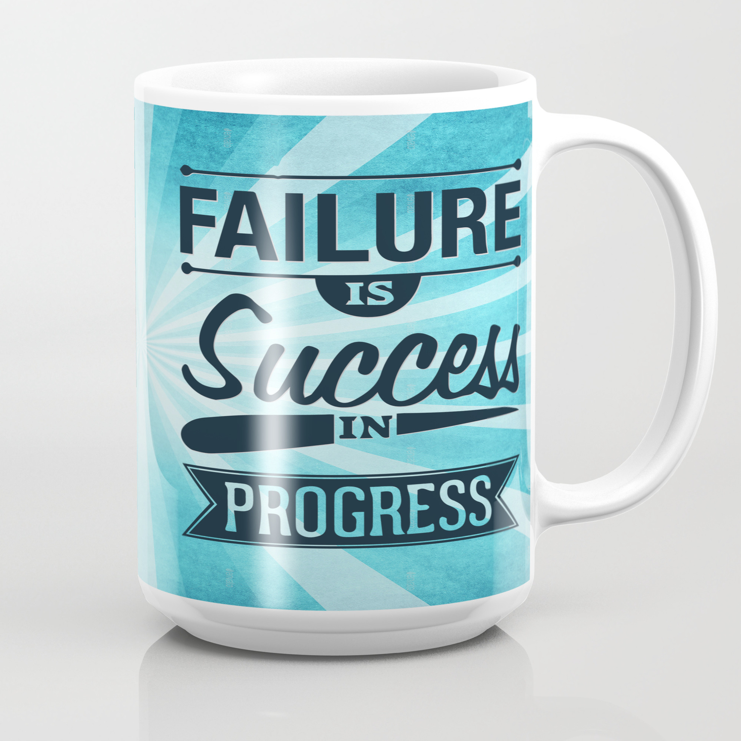 Failure Is The Condiment Inspirational Motivational Quote Design Coffee Mug By Creativeideaz Society6