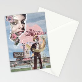 A Dandy waiting for Sophia Loren (by the pool) Stationery Cards