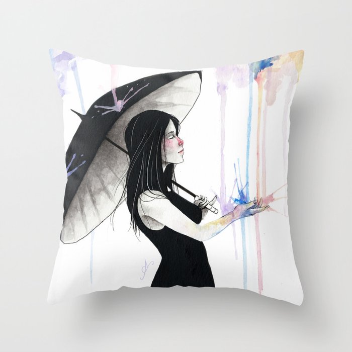 Pluviophile Throw Pillow