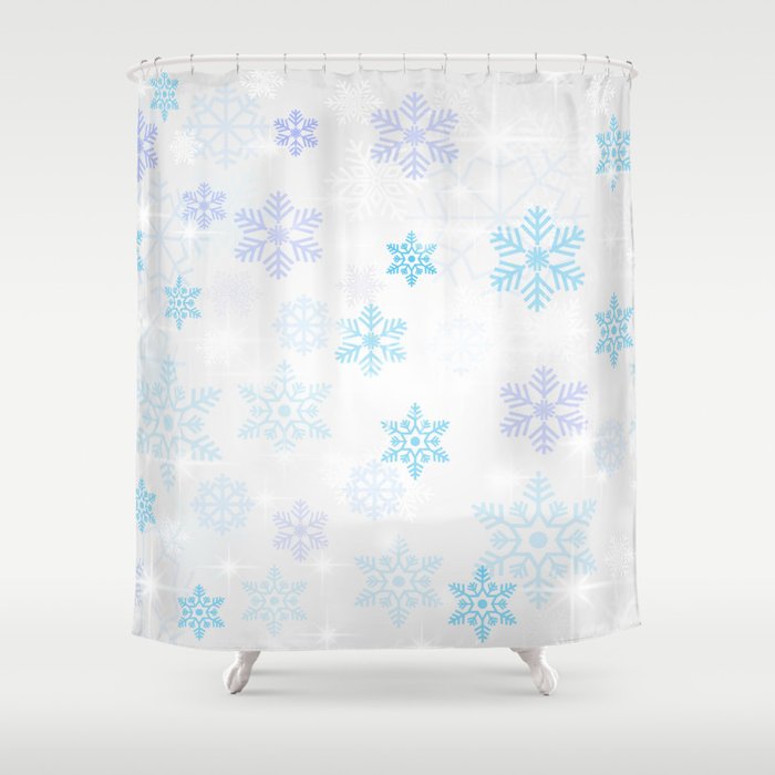 Snowflakes Shower Curtain