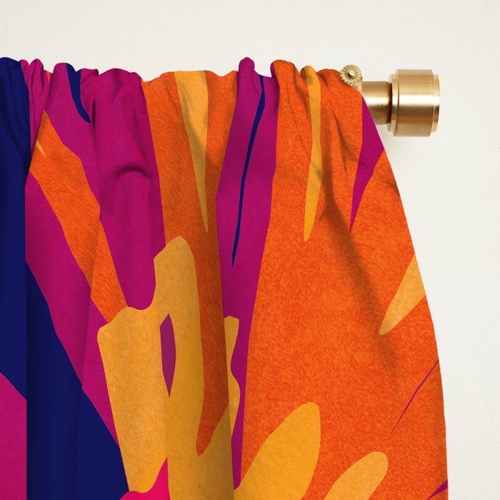 Modern Bold Floral Ii Blackout Curtain By Kristiangallagher Society6