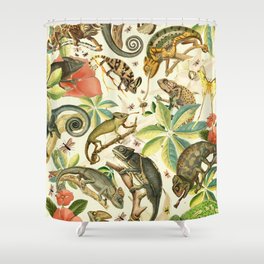 Chameleon Party Shower Curtain