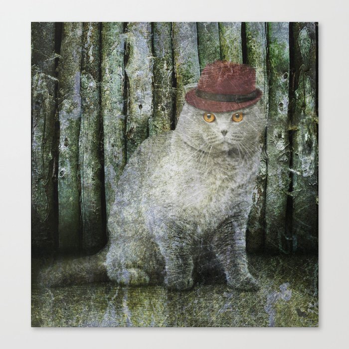 Detective Cat Canvas Print
