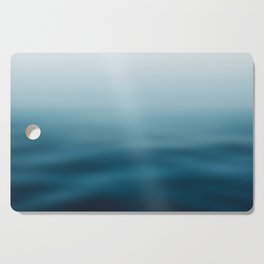  blue white gradient - water color, abstract ocean blur Cutting Board