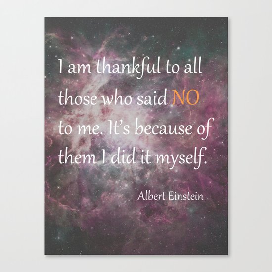 I AM THANKFUL (quote) Canvas Print