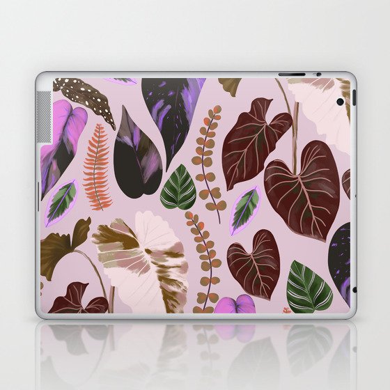 Plant Leaves Purple Tones Laptop & iPad Skin