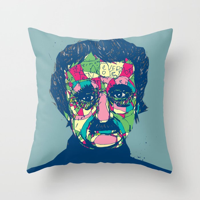 Edgar Allan Poe 1809 - 1849 Throw Pillow