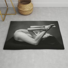 7485s-MAK Submissive Nude Woman Inspection Erotic Black & White Bare Breasted Naked Girl Rug | Nudephotography, Artnude, Erotic, Flexible, Eroticnudity, Flexable, Sexy, Photo, Labia, Chrismaher 