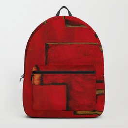 Detached, Abstract Shapes Art Backpack