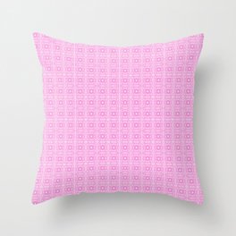 Spring Retro Daisy Lace Mini Hot Pink Throw Pillow