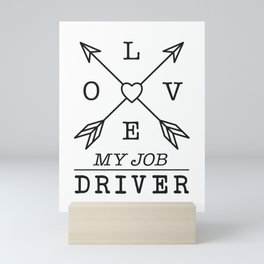 Driver profession Mini Art Print