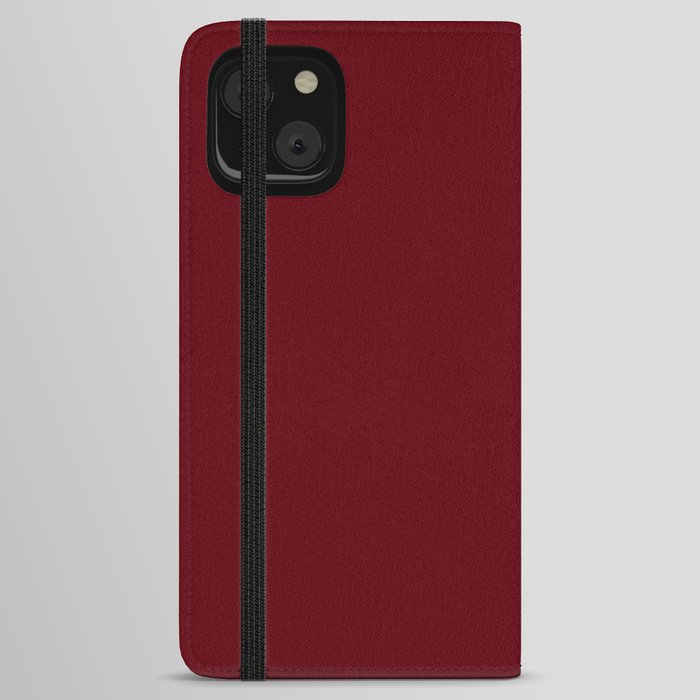 Dark Scarlet iPhone Wallet Case