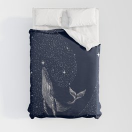 starry whale Duvet Cover