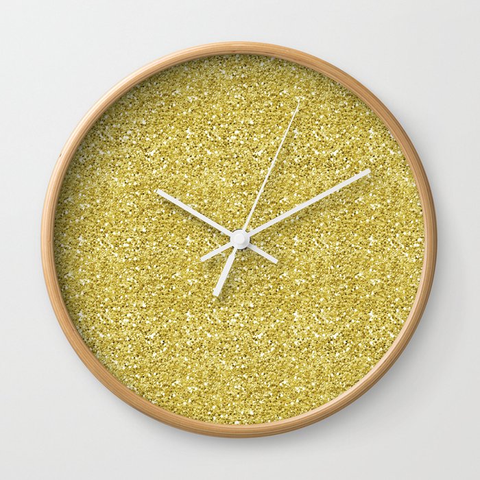 Chunky gold glitter Wall Clock