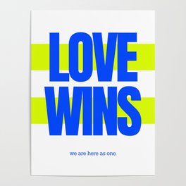 Love Wins | Typography Design  Poster