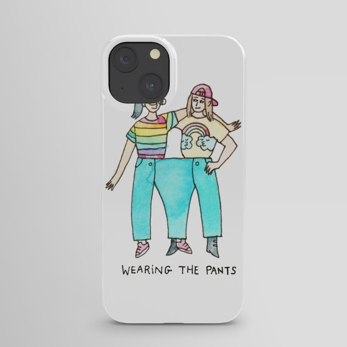 Wearing the Pants - lesbian / feminist / sapphic / lgbt art iPhone Case