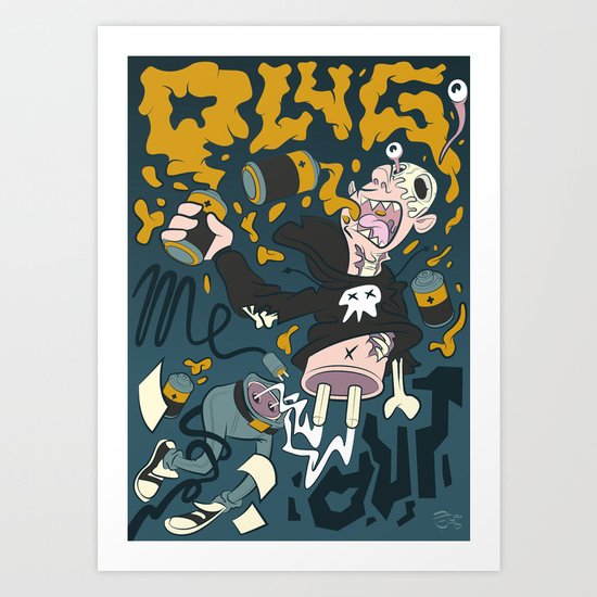 PLUG ME OUT Art Print