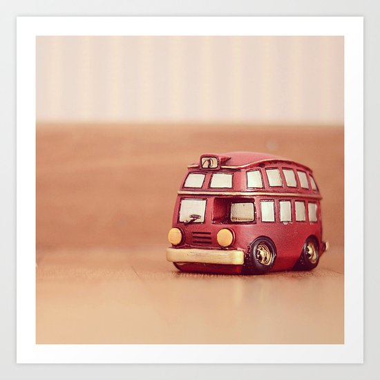 Vintage Bus Art Print