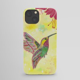 Humming Bird Tropical  iPhone Case