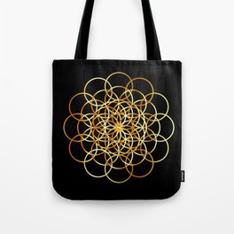Flower or circle of life Tote Bag